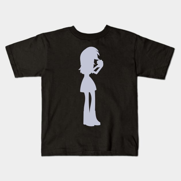 Derpy Hooves Equestria Girls Silhouette Kids T-Shirt by Wissle